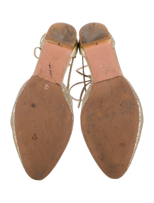 Aquazzura Glitter Glitter Accents Flats
