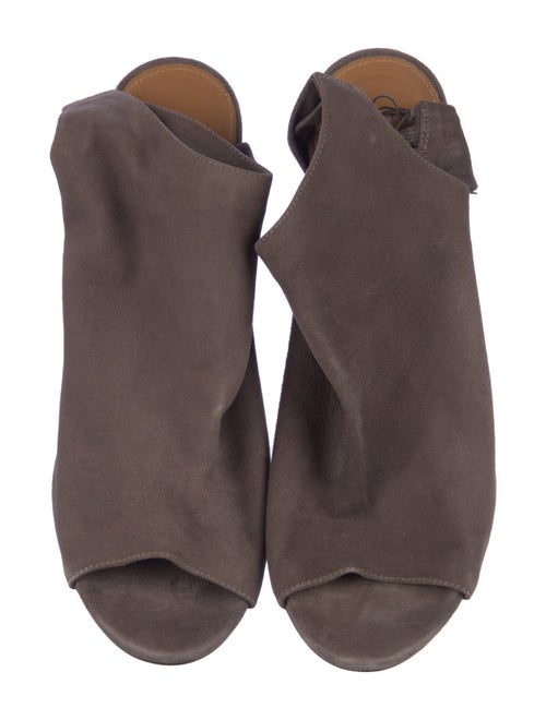 Aquazzura Suede Fringe Trim Accent Slingback Sandals