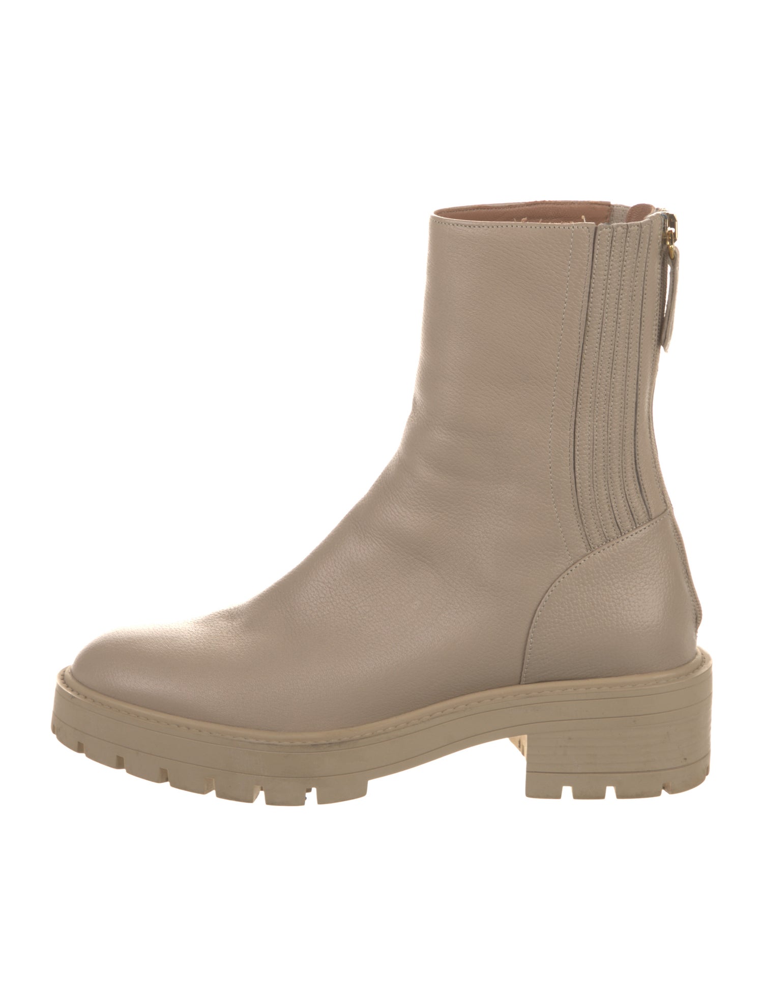 Aquazzura Leather Combat Boots