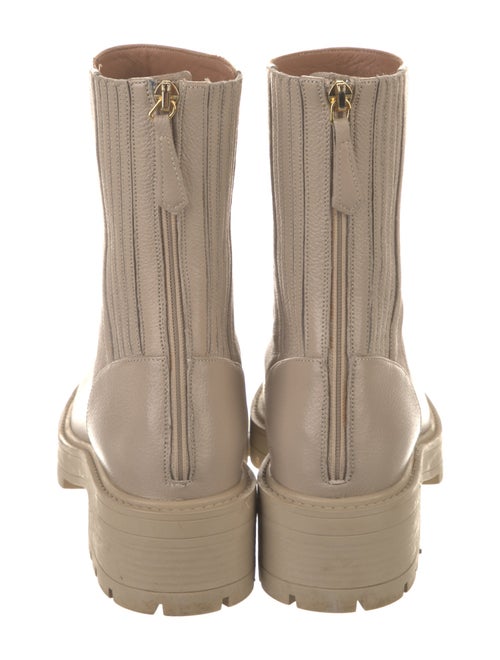 Aquazzura Leather Combat Boots