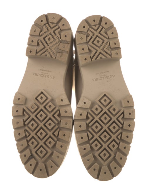 Aquazzura Leather Combat Boots