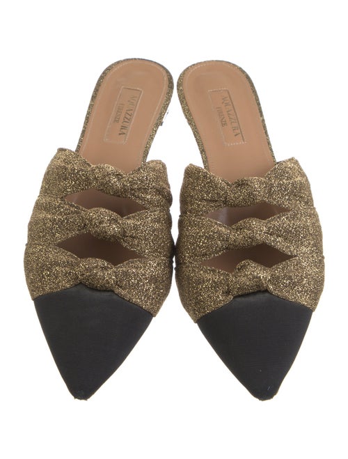 Aquazzura Grosgrain Trim Mules