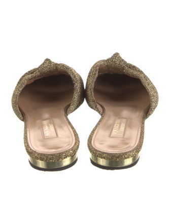 Aquazzura Grosgrain Trim Mules