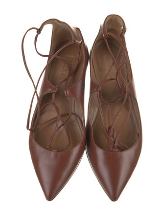 Aquazzura Leather Flats