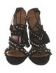 Aquazzura Suede Tassel Accents Gladiator Sandals