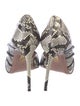 Aquazzura Embossed Leather Animal Print D'Orsay Pumps