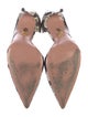 Aquazzura Embossed Leather Animal Print D'Orsay Pumps