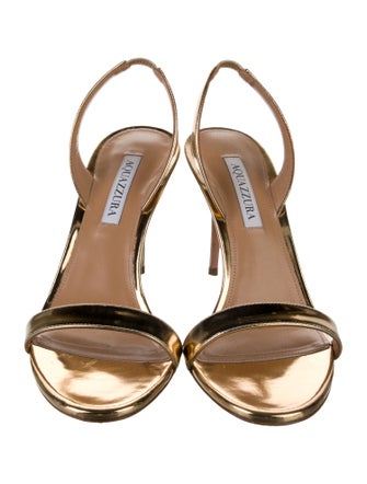 Aquazzura Patent Leather Slingback Sandals