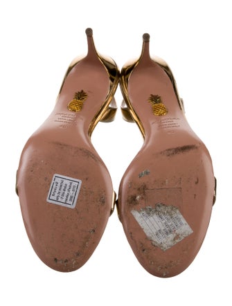 Aquazzura Patent Leather Slingback Sandals