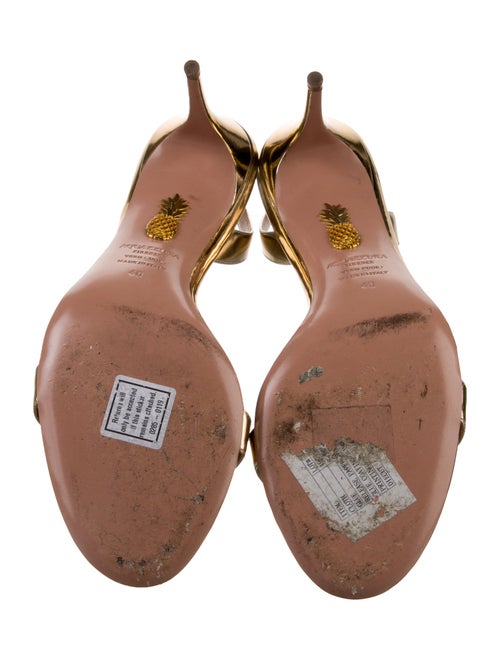 Aquazzura Patent Leather Slingback Sandals