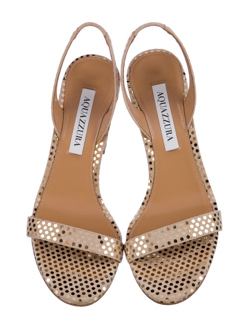 Aquazzura Sequins Slingback Sandals