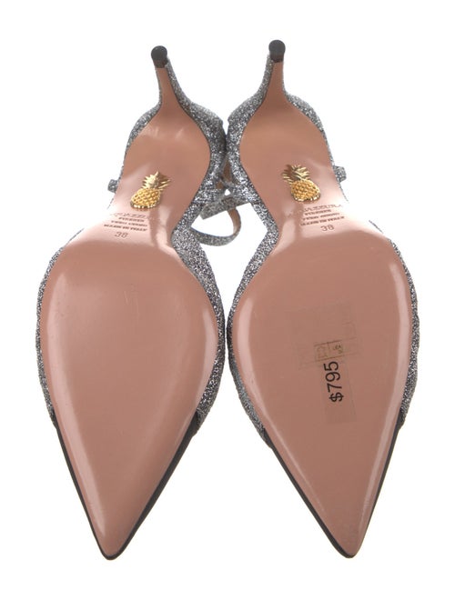 Aquazzura Glitter Colorblock Pattern Pumps