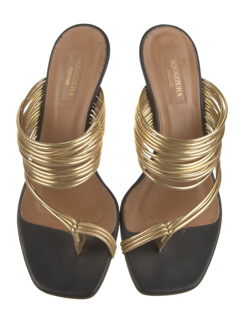 Aquazzura Leather Slides