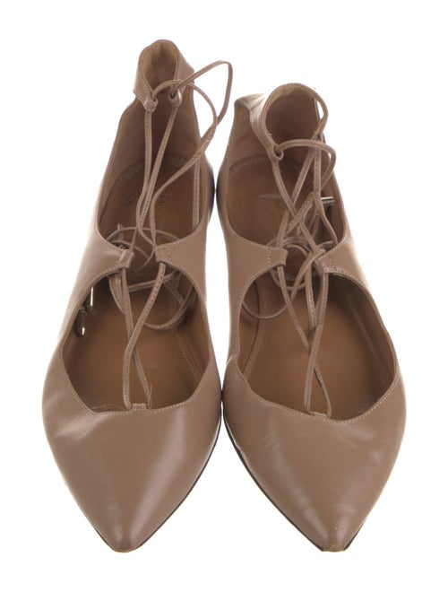 Aquazzura Leather Flats