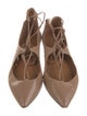 Aquazzura Leather Flats