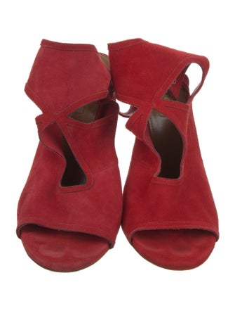 Aquazzura Suede T-Strap Sandals