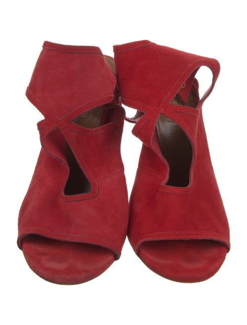 Aquazzura Suede T-Strap Sandals