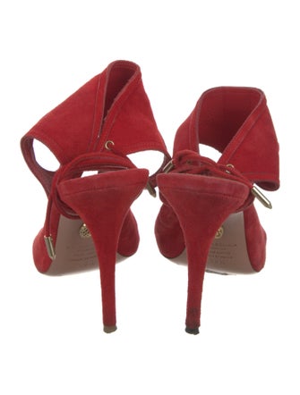 Aquazzura Suede T-Strap Sandals