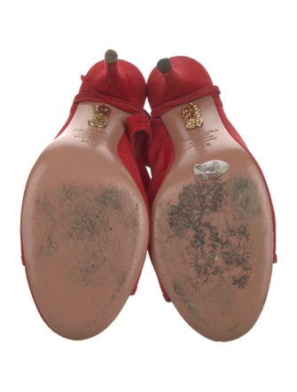 Aquazzura Suede T-Strap Sandals