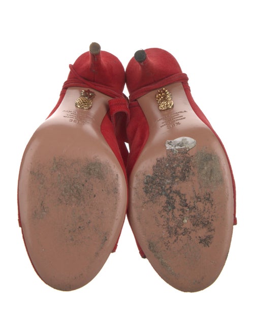 Aquazzura Suede T-Strap Sandals