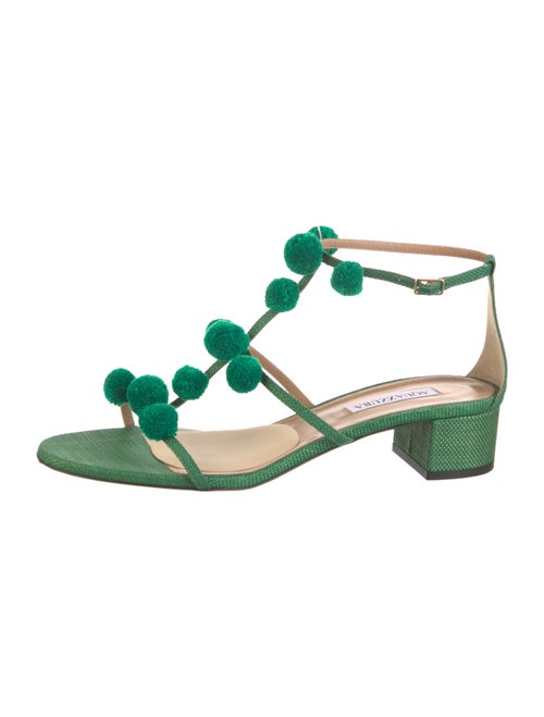 Aquazzura Pom-Pom Embellishments Sandals