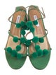Aquazzura Pom-Pom Embellishments Sandals