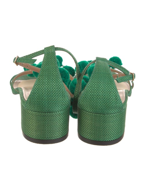 Aquazzura Pom-Pom Embellishments Sandals
