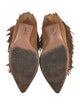 Aquazzura Suede Fringe Trim Accent Boots