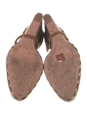 Aquazzura Suede Printed D'Orsay Pumps