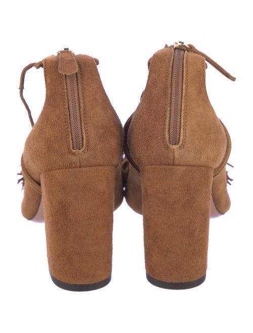 Aquazzura Suede Tassel Accents Pumps