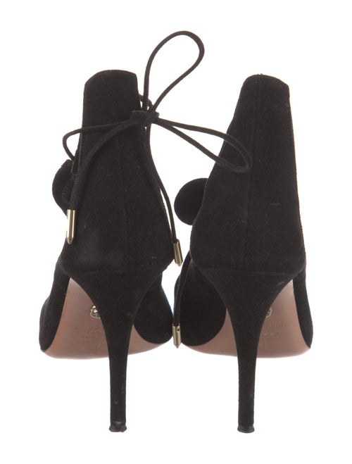 Aquazzura Suede T-Strap Pumps