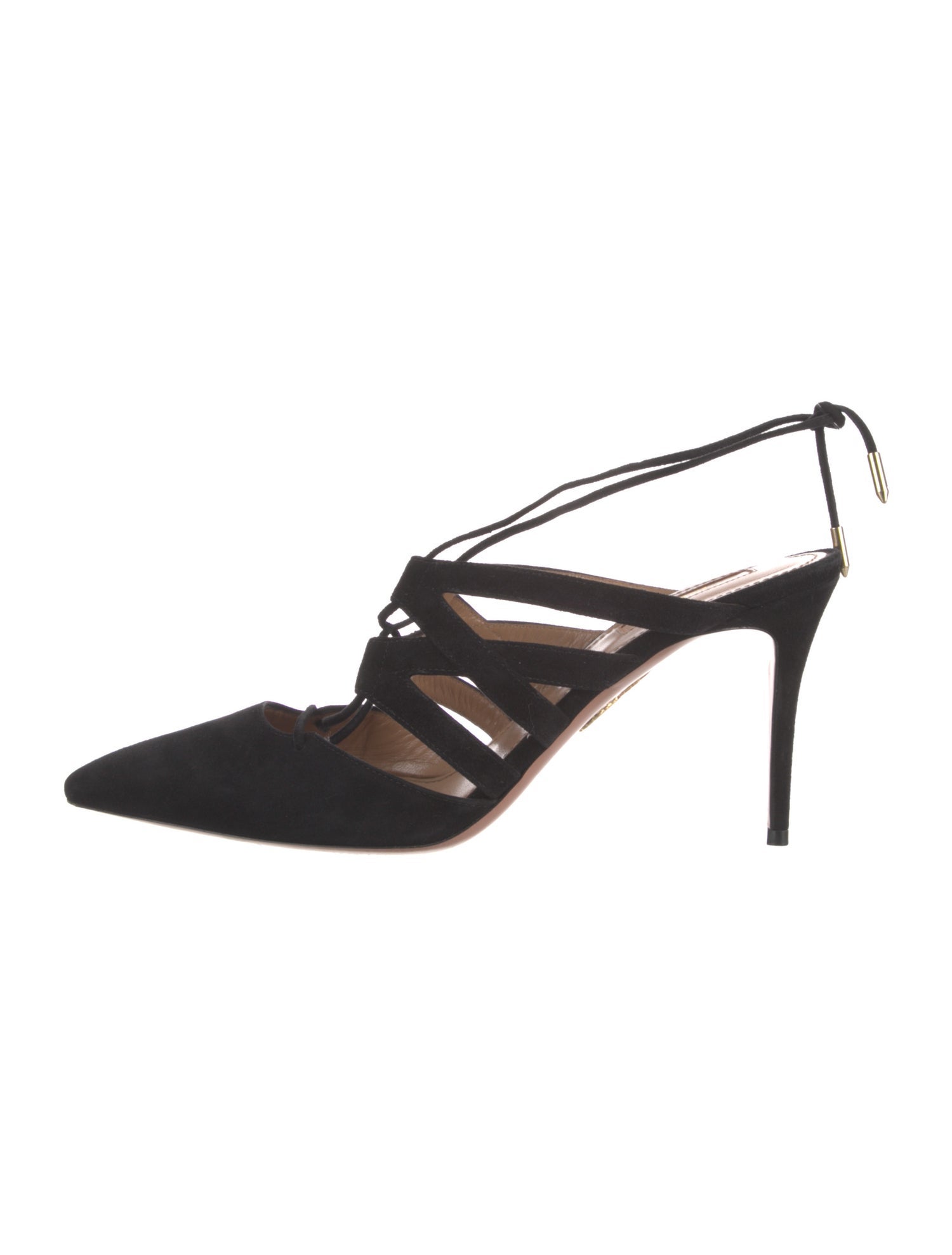 Aquazzura Suede Slingback Pumps