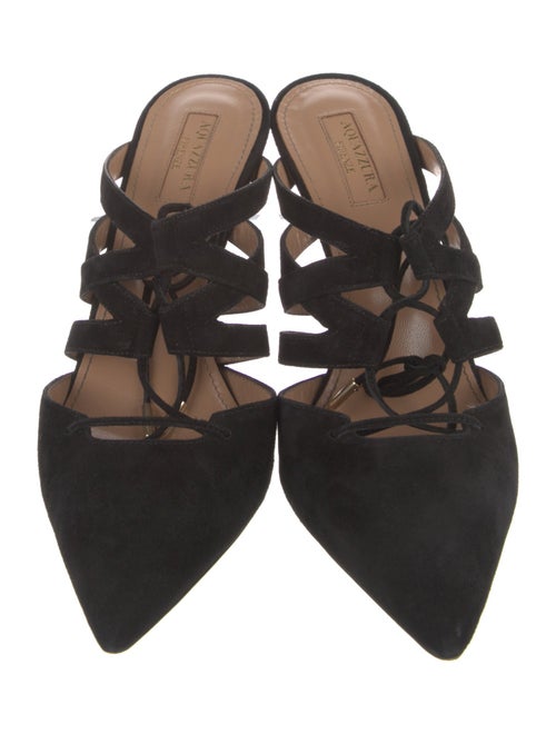 Aquazzura Suede Slingback Pumps