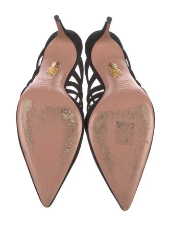 Aquazzura Suede Slingback Pumps