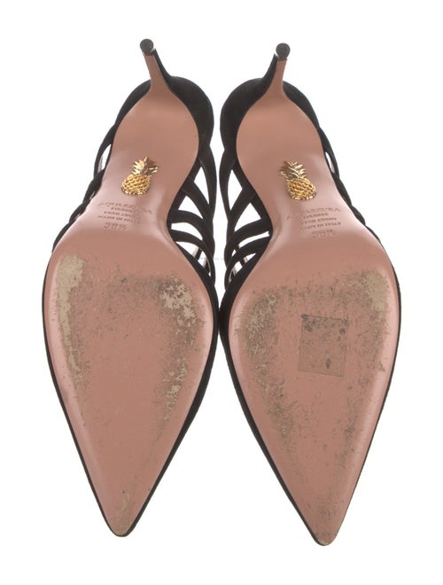 Aquazzura Suede Slingback Pumps