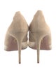 Aquazzura Suede Mesh Accents D'Orsay Pumps