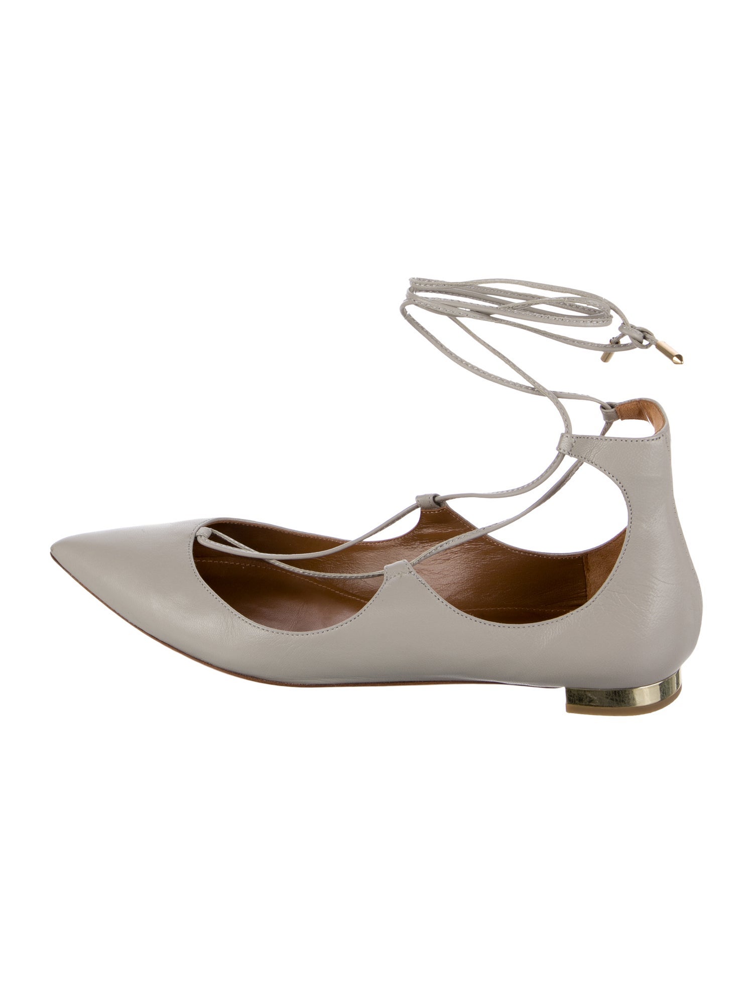 Aquazzura Leather Flats