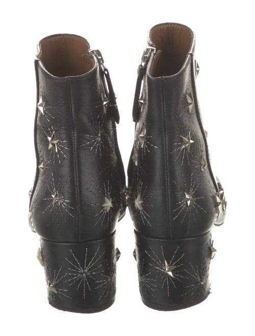 Aquazzura Faux Pearl Accents Leather Boots