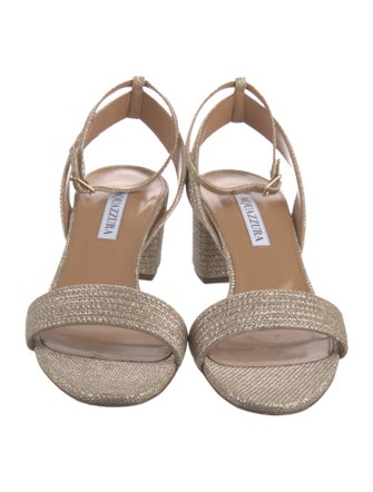 Aquazzura Glitter Glitter Accents Sandals