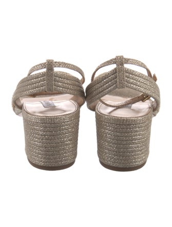 Aquazzura Glitter Glitter Accents Sandals