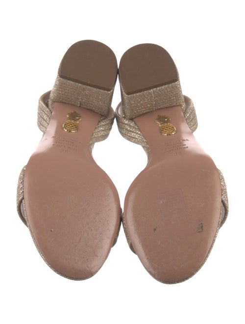 Aquazzura Glitter Glitter Accents Sandals