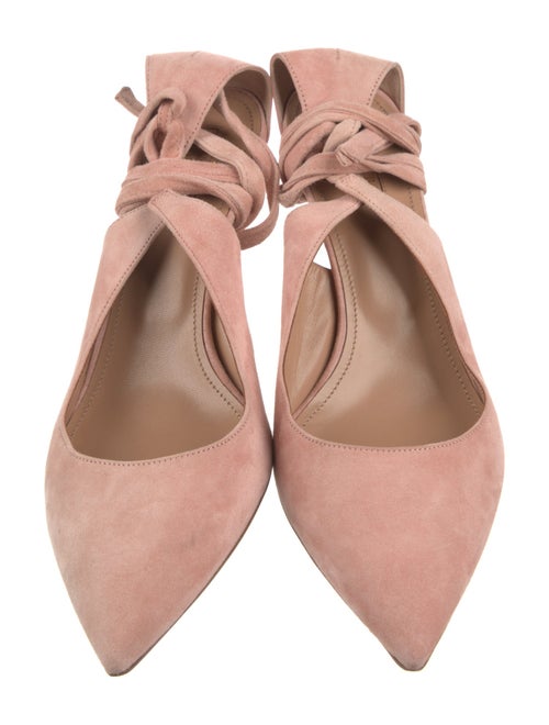 Aquazzura Suede Slingback Pumps