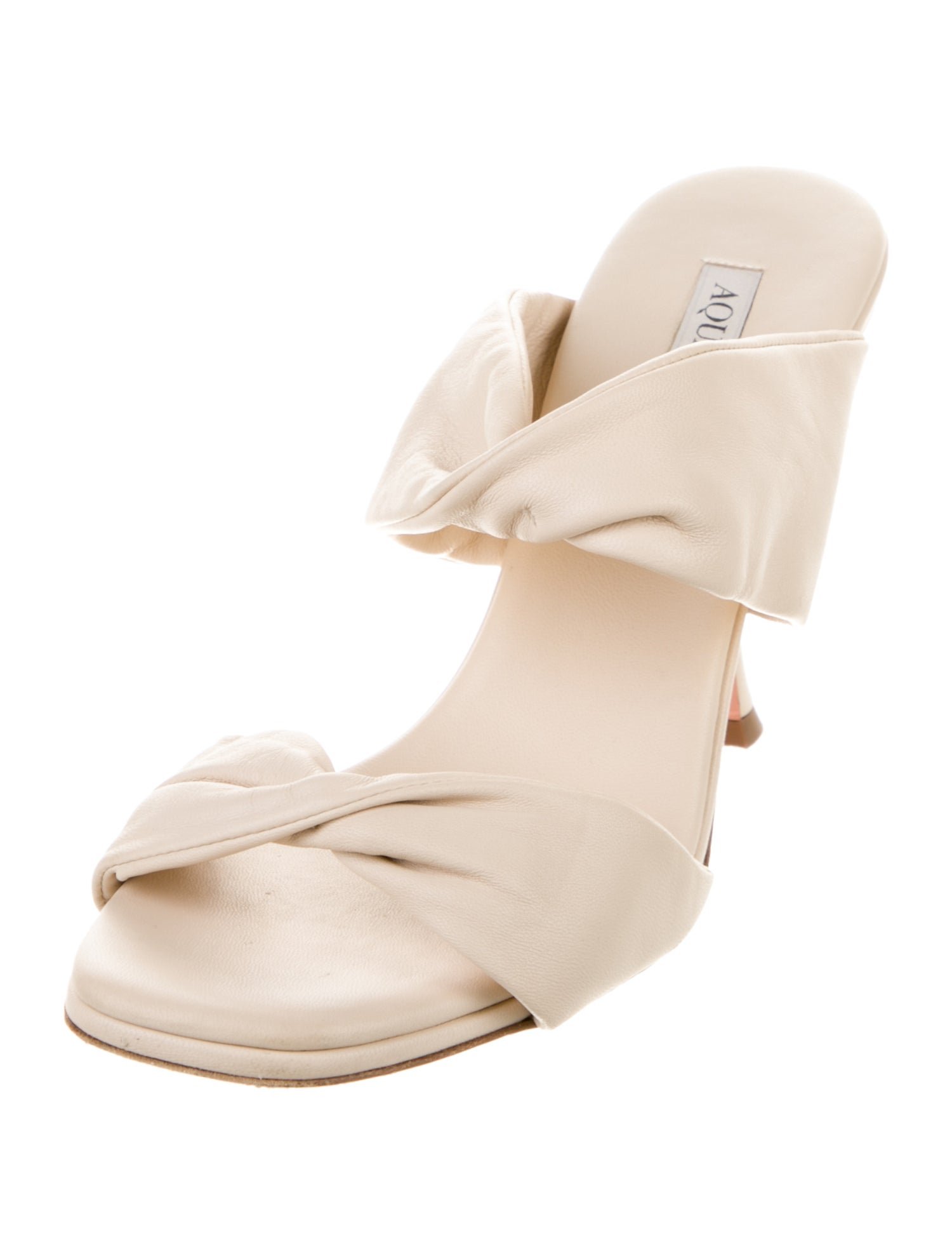 Aquazzura Leather Slides