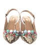 Aquazzura Snakeskin Animal Print Slingback Pumps