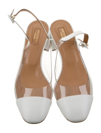 Aquazzura Leather Slingback Pumps