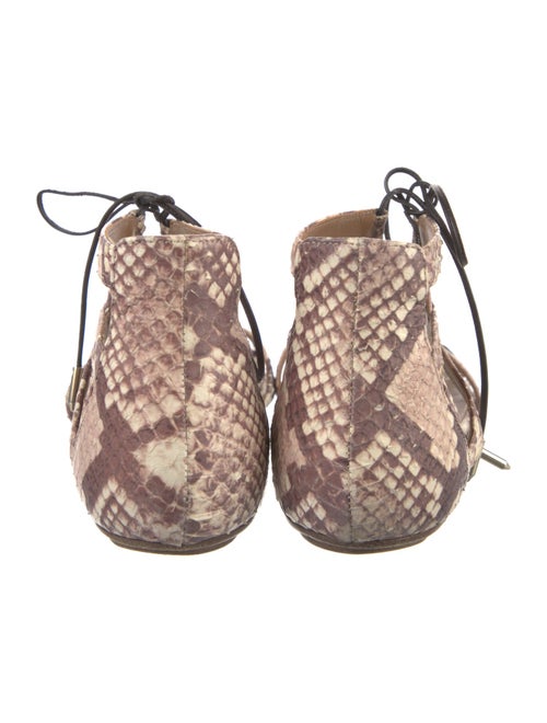 Aquazzura Snakeskin Printed Gladiator Sandals