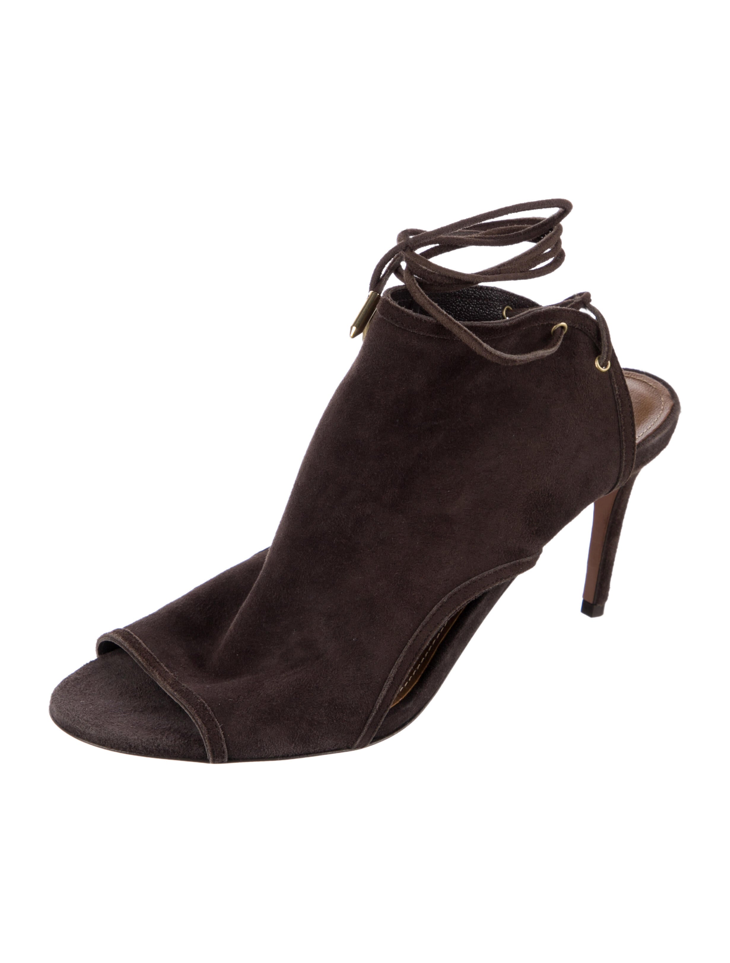 Aquazzura Suede Mules