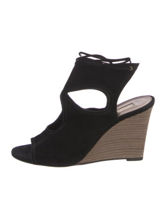 Aquazzura Suede T-Strap Pumps