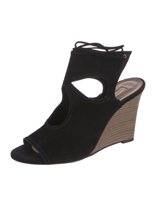 Aquazzura Suede T-Strap Pumps