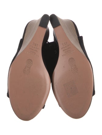 Aquazzura Suede T-Strap Pumps